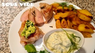 Мясо в вакууме и картошка Термомикс  Sous vide garen Thermomix Rezepte [upl. by Jenne]