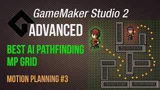 Pathfinding 3  Best with grid Game Maker Studio 2  Advanced [upl. by Lamrouex]