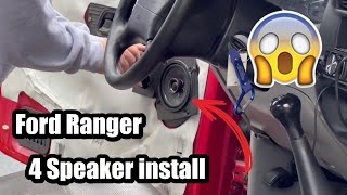 1998 Ford Ranger Front and rear speaker install [upl. by Nohsar]