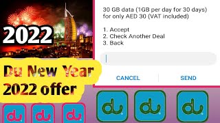 Du New Year 2022 Special offer  30GB 30AED  Du New Year 2022 offer  Du internet offer 2022 [upl. by Runck]