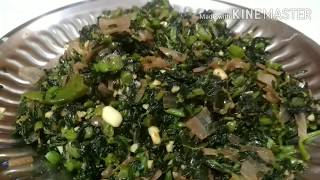 ದಂಟಿನ ಸೊಪ್ಪು ಪಲ್ಯ  Dantina soppu palya  Amaranth leaves fry  How to make dantina soppu palya [upl. by Libnah]