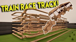 ULTIMATE TRAIN RACE TRACK amp NEW TOWN  Tracks The Train Set Game Gameplay Stunts amp Crashes [upl. by Shank]