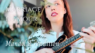 Marriage dAmour Paul de Senneville  Mandolin rendition [upl. by Fidele680]