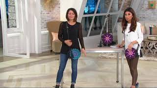 orYANY Embroidered Canteen Bag Naomi on QVC [upl. by Analeh]