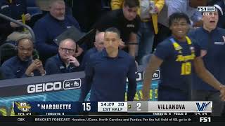 Villanova vs Marquette  2024130  NCAAB Game [upl. by Ahsaek317]