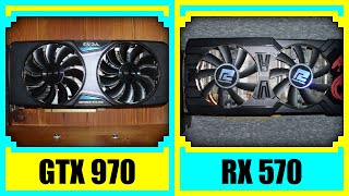 GTX 970 vs RX 570 4GB in 2022 [upl. by Donny]