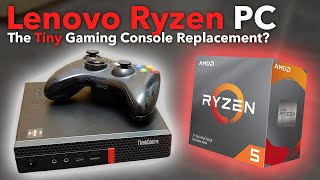 Gaming on a Tiny Ryzen PC Lenovo Thinkcentre M75q [upl. by Dorris]