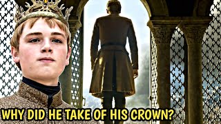 Why did Tommen take off his crown before dying [upl. by Lledniw95]