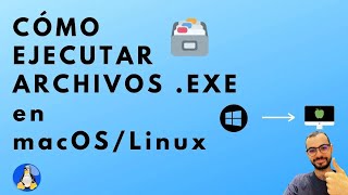 Cómo EJECUTAR ARCHIVOS EXE en macOSLINUX 😯🧐 [upl. by Cochran515]