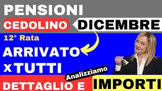 🔴CEDOLINO PENSIONI INPS👉ARRIVATO PER TUTTI💸 [upl. by Baniez]