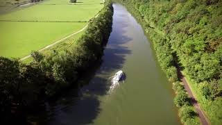 Survol de la Saône par un drone vue aérienne en HauteSaône [upl. by Annahtur]