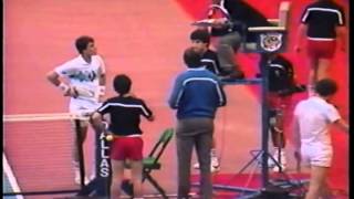 McEnroe vs Lendl  Amazing and Controversial Championship Point [upl. by Faxen727]