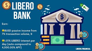 LIBERO Bank  226 BUSD APR  Highest stable coin passive income across all blockchains [upl. by Rinna]