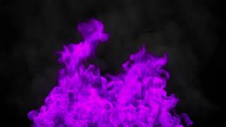 Purple Fire and Smoke Looping Background  Free Motion Graphic Screensaver [upl. by Litha]