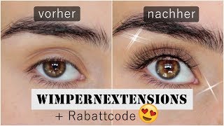 WIMPERNVERLÄNGERUNG selber machen  permanente Lash Extensions bis zu zwei Wochen [upl. by Racklin50]