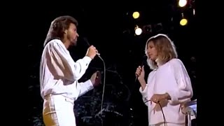 Barbra Streisand amp Barry Gibb  Guilty  Live 1986 HQ  With lyrics in Description [upl. by Timofei]