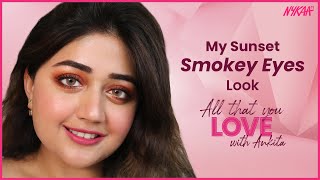 Sunset Brown Smokey Eyes Tutorial ft corallista aka Corallista  AllThatYouLove  Nykaa [upl. by Htabmas32]