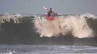 Hurricane Bill  Surf Kayak Girl [upl. by Itsur848]