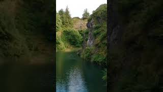 The quarry lake in Rosebush Pembrokeshire vancamping carcamping pembrokeshire [upl. by Niveek]