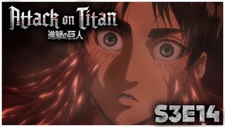 SHINGEKI NO KYOJIN S3 EPISODE 14 – EREN VS REINER  Attaque Des Titans Saison 3 REVIEWREACTION FR [upl. by Toni]