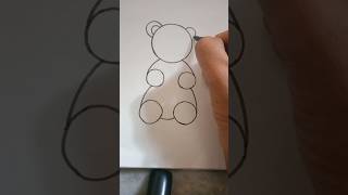 Easy टेडी बियर 🧸🧸shortartdrawing shortstrending ytshortviralviralvideos [upl. by Rie]