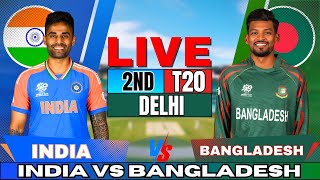 🔴 Live India vs Bangladesh 2nd T20 Live Match Score amp Commentary  IND vs BAN Live match Today [upl. by Blase]