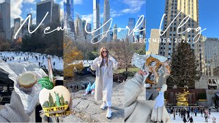 NEW YORK AT CHRISTMAS VLOG  NYC TRIP DECEMBER 2022 [upl. by Lardner511]