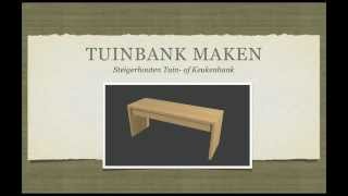 Steigerhouten Tuinbank Maken [upl. by Abert]