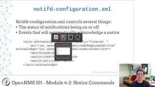 OpenNMS 101  Module 42 Notification Commands [upl. by Hagai697]