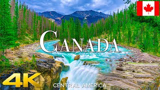 Canada 4K UHD  Amazing Beautiful Nature Scenery with Relaxing Music  4K VIDEO ULTRA HD [upl. by Sonafets]