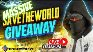 🔴LIVE🔴 Massive Save The World Giveaway 144s130s 500K Per Person stw live fortnite stwgiveaway [upl. by Leikeze905]