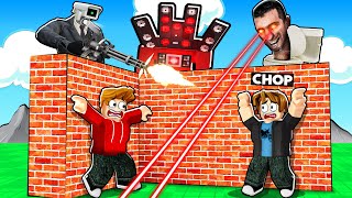 ROBLOX CHOP AND FROSTY BUILD TO SURVIVE IN TITANMAN WORLD [upl. by Bhatt]