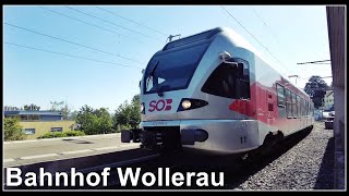 Schweizerische Südostbahn  SOB Bahnhof Wollerau Freienbach Kanton Schwyz Schweiz 2022 [upl. by Asilanna]