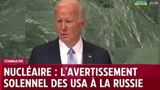 Nucléaire  lavertissement solennel des USA à la Russie [upl. by Madid643]