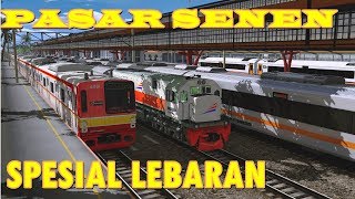 Stasiun Pasar Senen Saat Mudik  Trainz A New Era [upl. by Paryavi22]