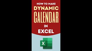 Calendar in Excel Make Dynamic Interactive Calendar in Excel with Formula  Conditional Formatting [upl. by Ahsirahc914]