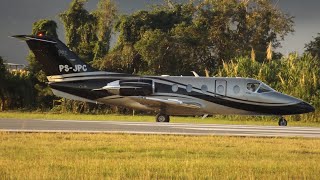 Beechcraft Hawker 400XP Decolagem em Angra dos Reis RJ [upl. by Belshin]