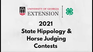 Georgia 4H 2021 State Hippology and State Horse Judging Announcement of Winners [upl. by Yarvis39]