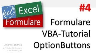 Excel  VBATutorial  Formulare 4  Frames und OptionButtons [upl. by Assetnoc]