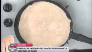 DELICIOSAS PANQUECAS INTEGRAIS RECHEADAS COM FRANGO E BRÓCOLIS AO SUGO [upl. by Eillim]