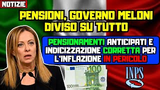 ⚡️NOTIZIE URGENTI Una spaccatura nel governo Pensione anticipata e indicizzazione in pericolo [upl. by Jae]