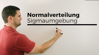 Normalverteilung k gesucht Anschaulich mit Sigmaumgebung ohne PhiTabelle [upl. by Us485]