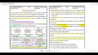 MonohybridismeDihybridisme Session normale 2019 SVT [upl. by Chadabe]