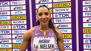 Laviai Nielsen on being GB captain at the World Indoors [upl. by Aruon]