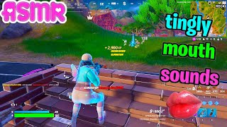 ASMR Gaming 🍀 Fortnite Solo Relaxing Tingly Mouth Sounds  Controller Sounds 100 Tingles 🎧 [upl. by Colette]