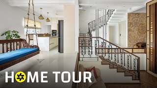 This 2400 sqft Home in Bengaluru is Inspired by Kolkata Colonial Homes Home Tour [upl. by Eibloc]