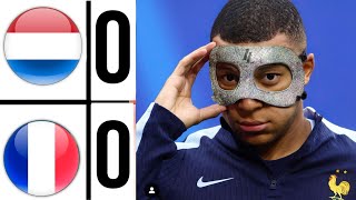 France vs Netherland EURO 2024  HIGHLIGHTS 2024  Mbappe vs Netherland the mask 👹🤣 [upl. by Niran]