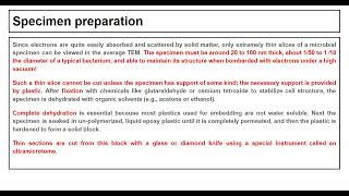 Specimen preparation for Electron Microscopy [upl. by Rosecan]