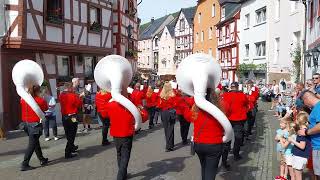 Fanfarenzug Neuhof im Umzug während dem Weinfest 2023 BernkastelKues [upl. by Aicilram]