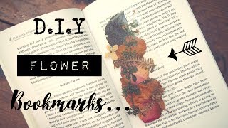 DIY Flower Bookmarks [upl. by Aitam]